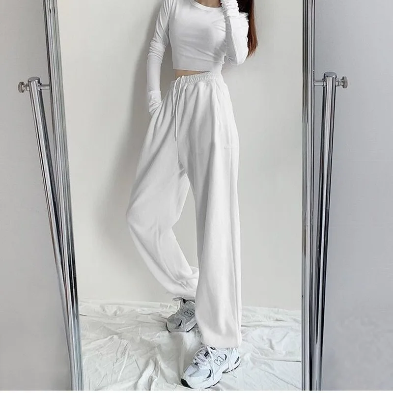 

Серые спортивные брюки, женские повседневные тренировочные брюки, штаны для бега с высокой талией, женские уличные штаны с надписью, спорти...