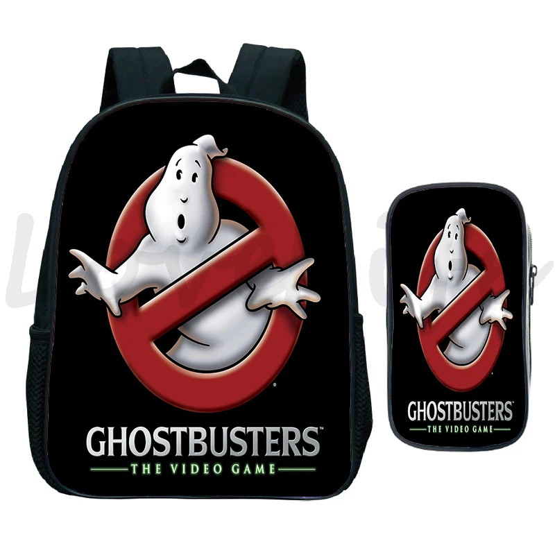 Toddler Ghostbusters Backpack Kindergarten School Bag Students Pen Bag Children Anime Rucksack Kids gifts Mochila 2pcs Set