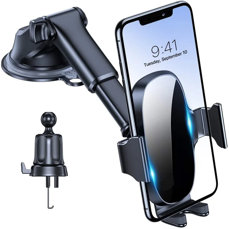 

New Stretchable Universal Shockproof Car Cell Phone Holder Mount Dashboard Air Vent Windshield Strong Sucker Stand For All Phone