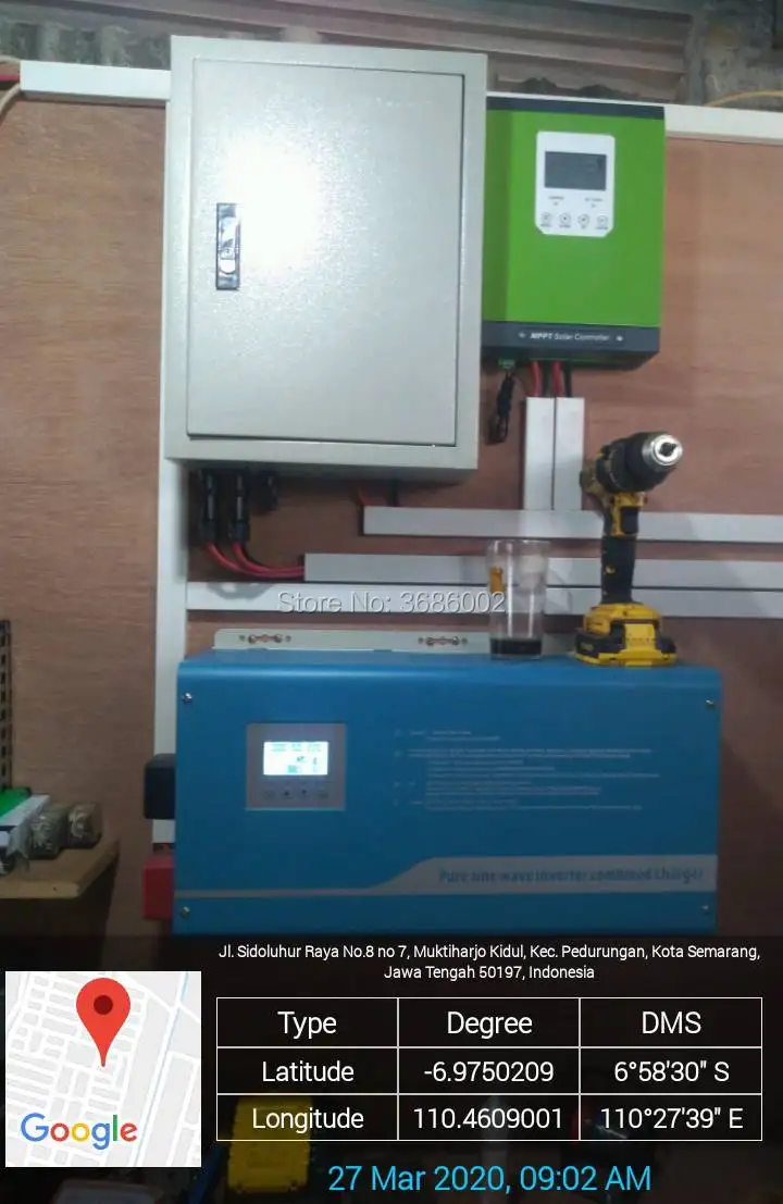 6 кВт пик 3000 Вт чистый синусоидальный инвертор солнечной энергии однофазный