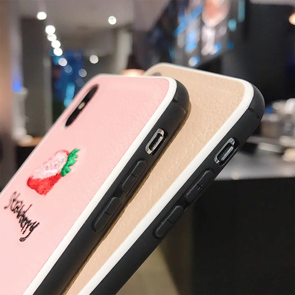 Милый чехол с фруктами для iPhone XR 7 XS Max X 10 8 6 6S Plus узором Личи телефона из
