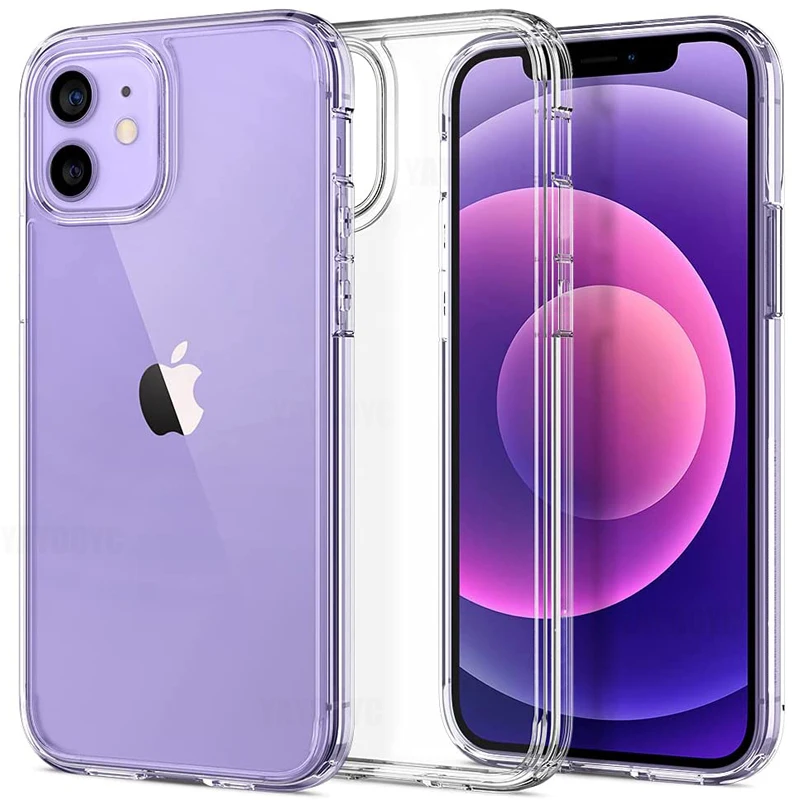 

Luxury Ultra Thin Clear Case For iPhone 11 12 Pro XS Max Transparent Silicone For iPhone XR X 6 7 8 Plus Back Cover Phone Case