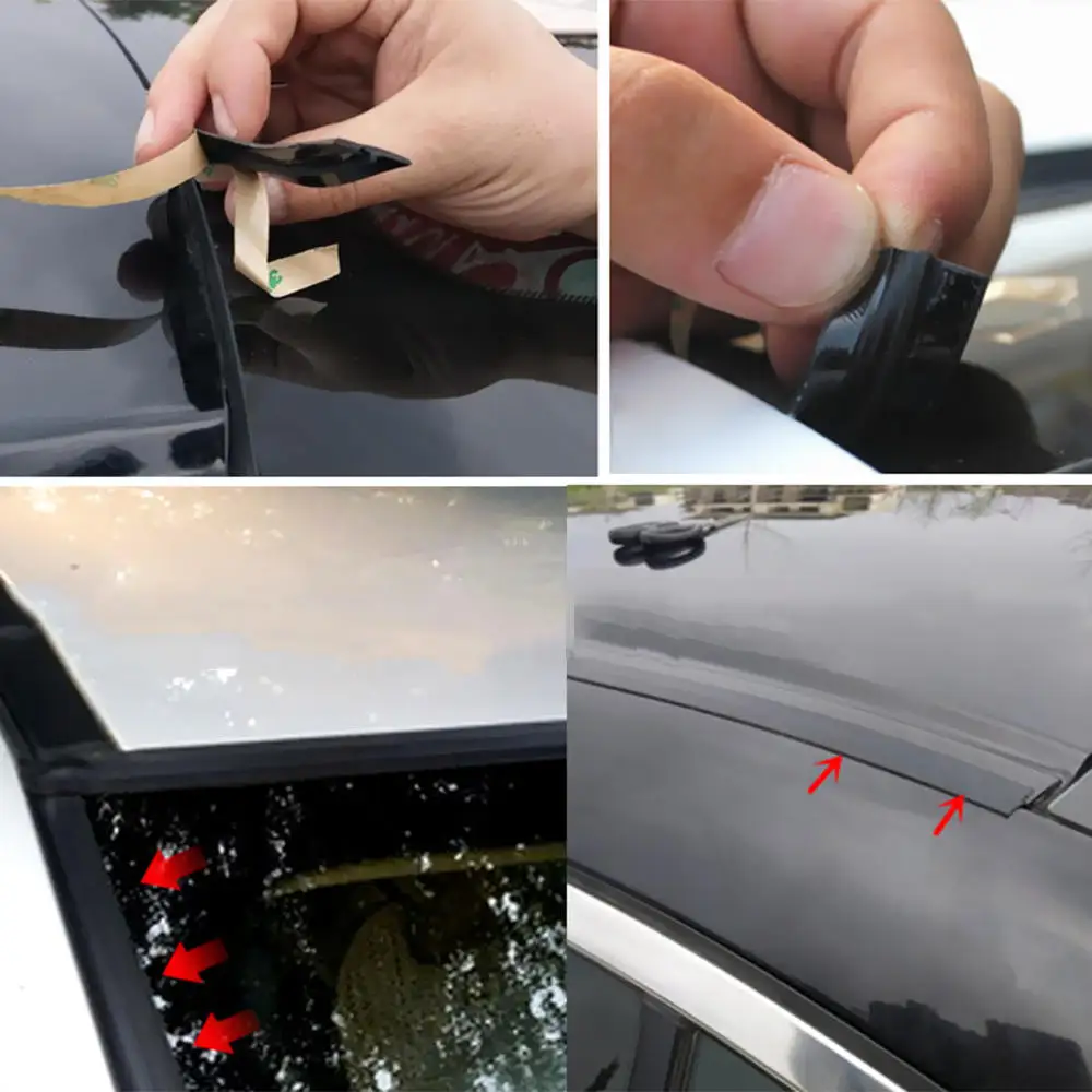 

3Meter Car Rubber Seal Strips Auto Window Edge Windshield Roof Protector Sticker Sound Proof Noise Insulation Car Accessories