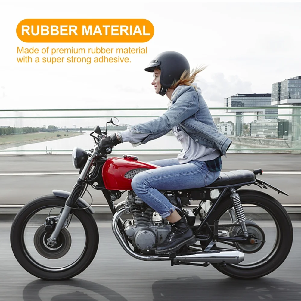 

1 Pair Rubber Fuel Tank Pads Tank Stickers Protector Knee Pad for Motorcycle