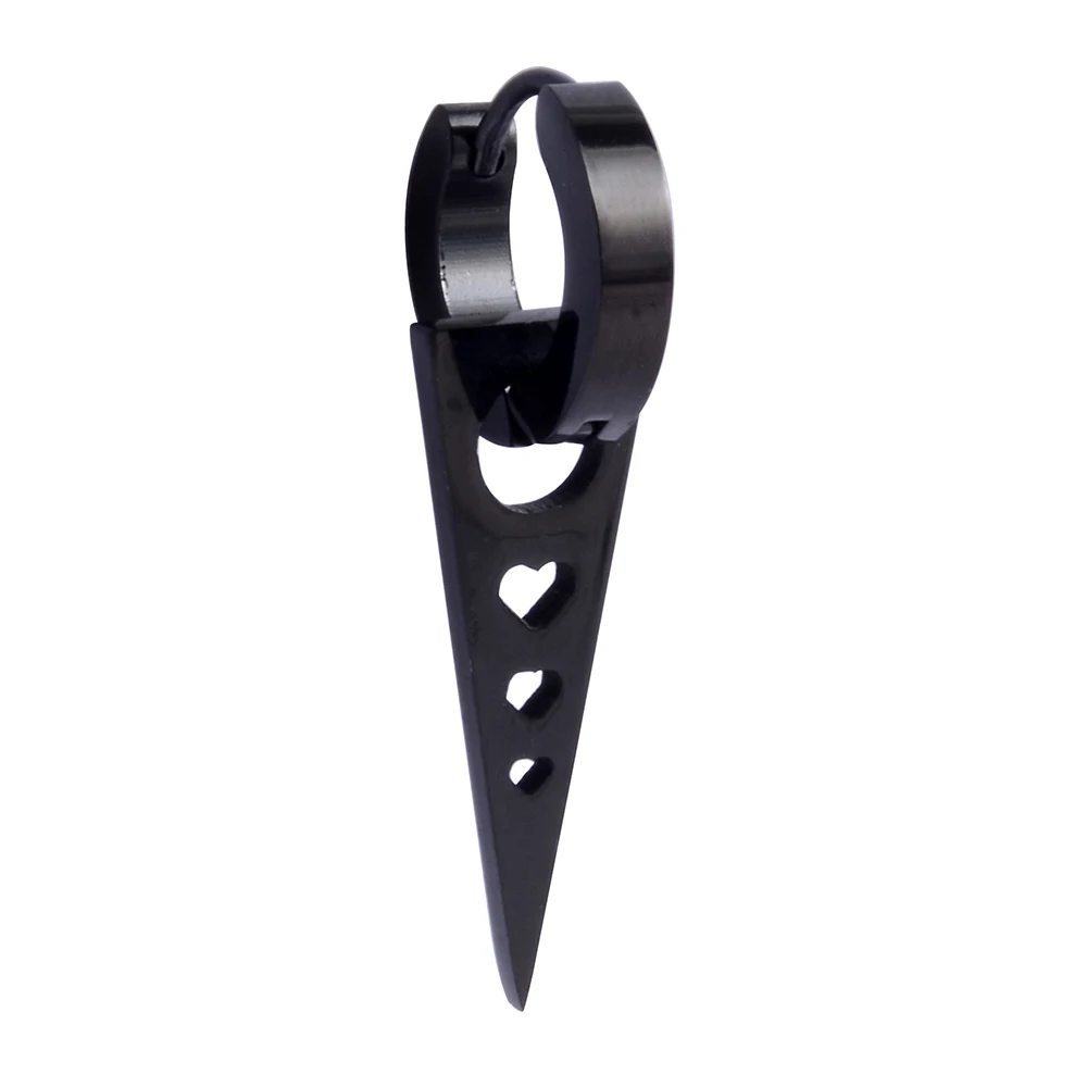 

CHUANCI 1 PC Men Clip on Earrings Hiphop Punk Hypoallergenic Titanium Steel Earrings Ear Clip Earrings Body Piercing Jewelry