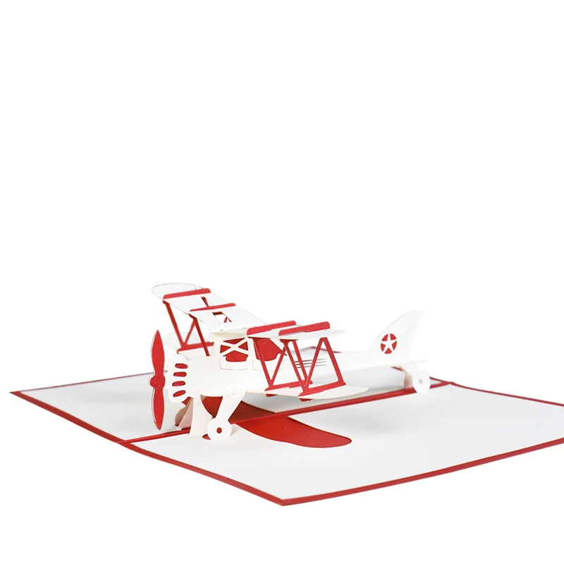 3D модель самолета всплывающее поздравительные открытки для малышей деловая