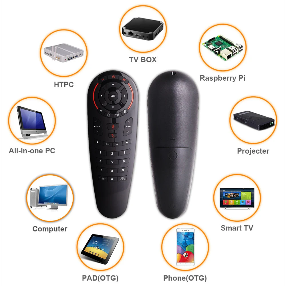 

G30 Remote Control MAXHD Wireless Voice Air Mouse SL Learning Gyro Sensing Smart for SLTV Greece Dutch Germany Android TV Box