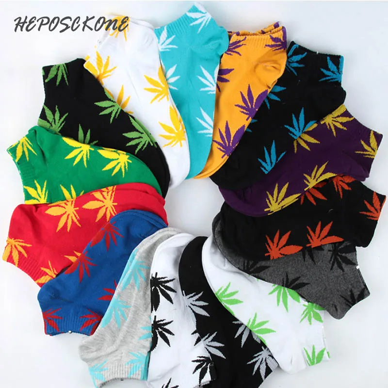 Hot Sale New Product High Quality Tide Sox Japanese Style Simple Maple Leaf Pattern Casual Men's Ankle Socks For Gifts | Мужская