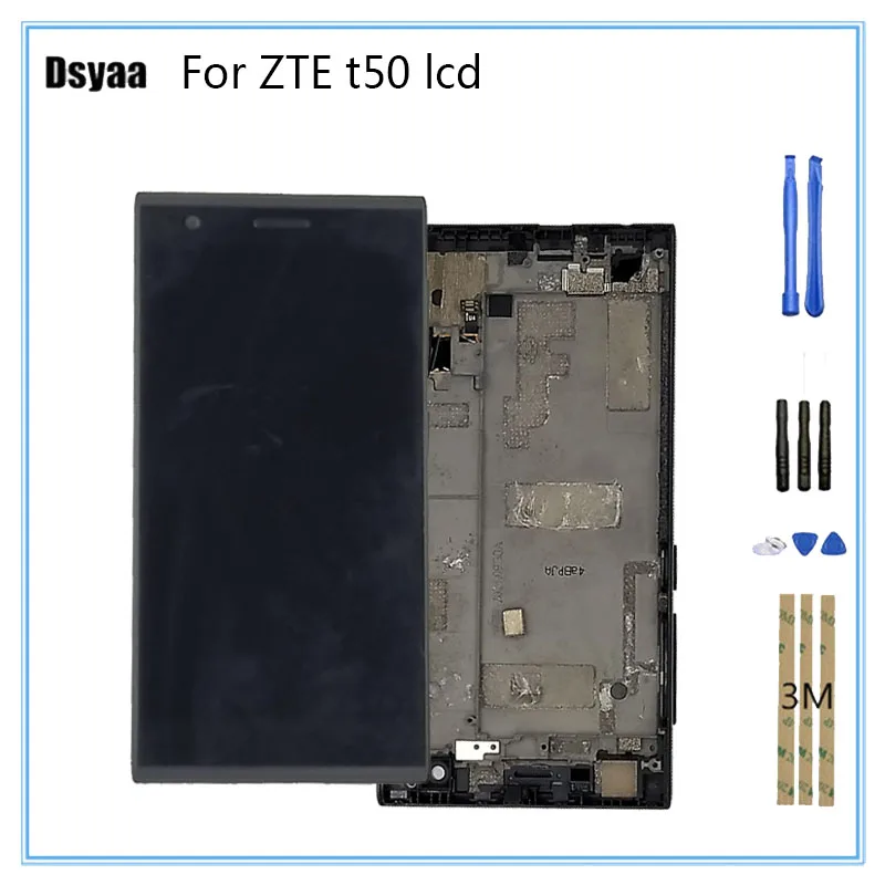 ЖК-дисплей для zte T50 Blade Vec 4G с сенсорным экраном дигитайзер рамкой запасной