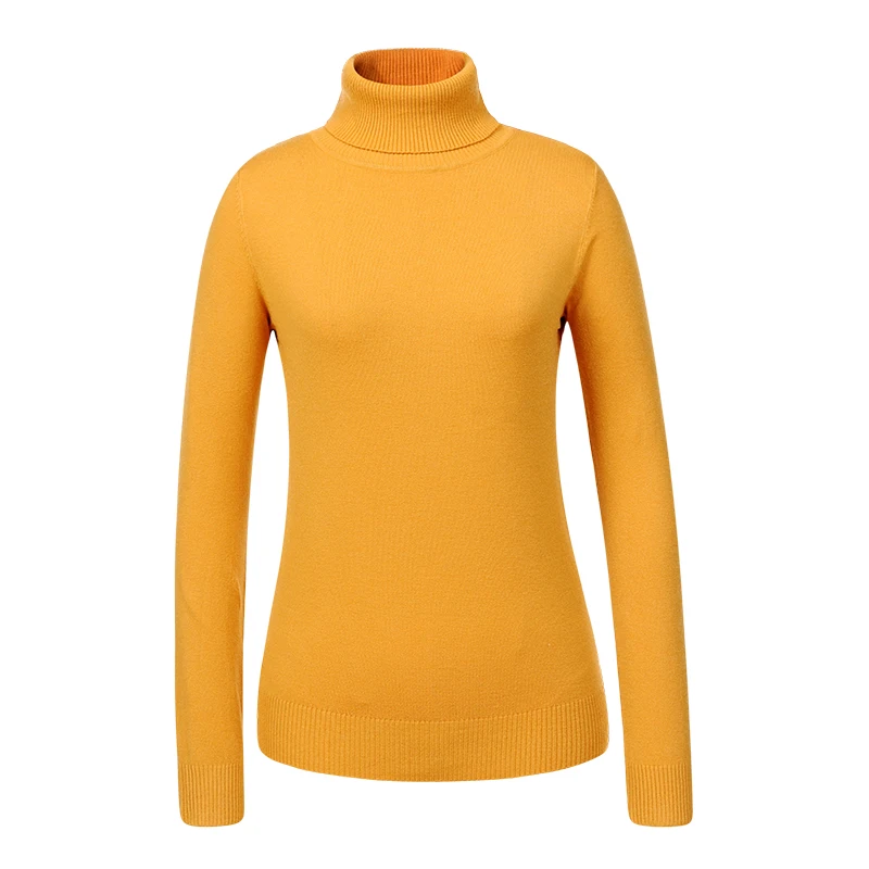 GLO-STORY минималистичный стиль базовая водолазка Женский пуловер свитер однотонное