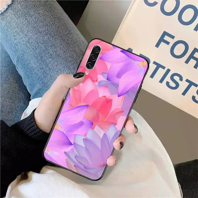

Ricestate Lotus Flower pink Phone Case For Samsung galaxy S 9 10 20 A 10 21 30 31 40 50 51 71 s note 20 j 4 2018 plus