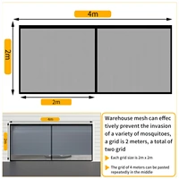 large size seamless garage door screen garage door curtain mosquito net anti fly insect screen door anti insect net 2x4m