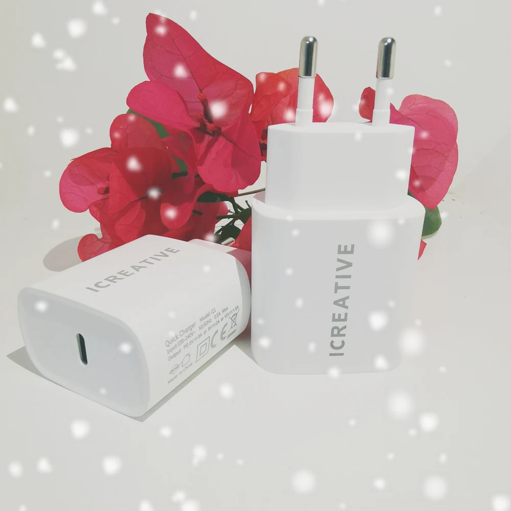 Мини USB зарядное устройство 18 Вт Quick Charge PD3.0 мобильный телефон быстрой зарядки Type C