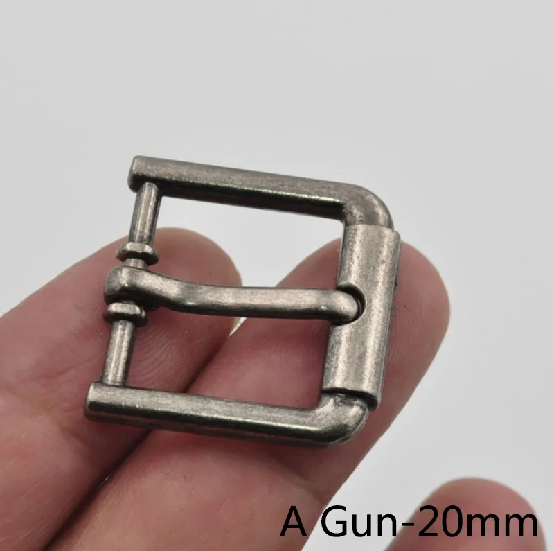 AGun-20mm Meetee 5/10 шт. ID20mm металлический штырь пряжки ремня сумки ремень слайдер регулятор крючка индивидуальные заказы декоративная пряжка кожа аппаратных аксессуары для ванной комнаты - Цвет: AGun-20mm