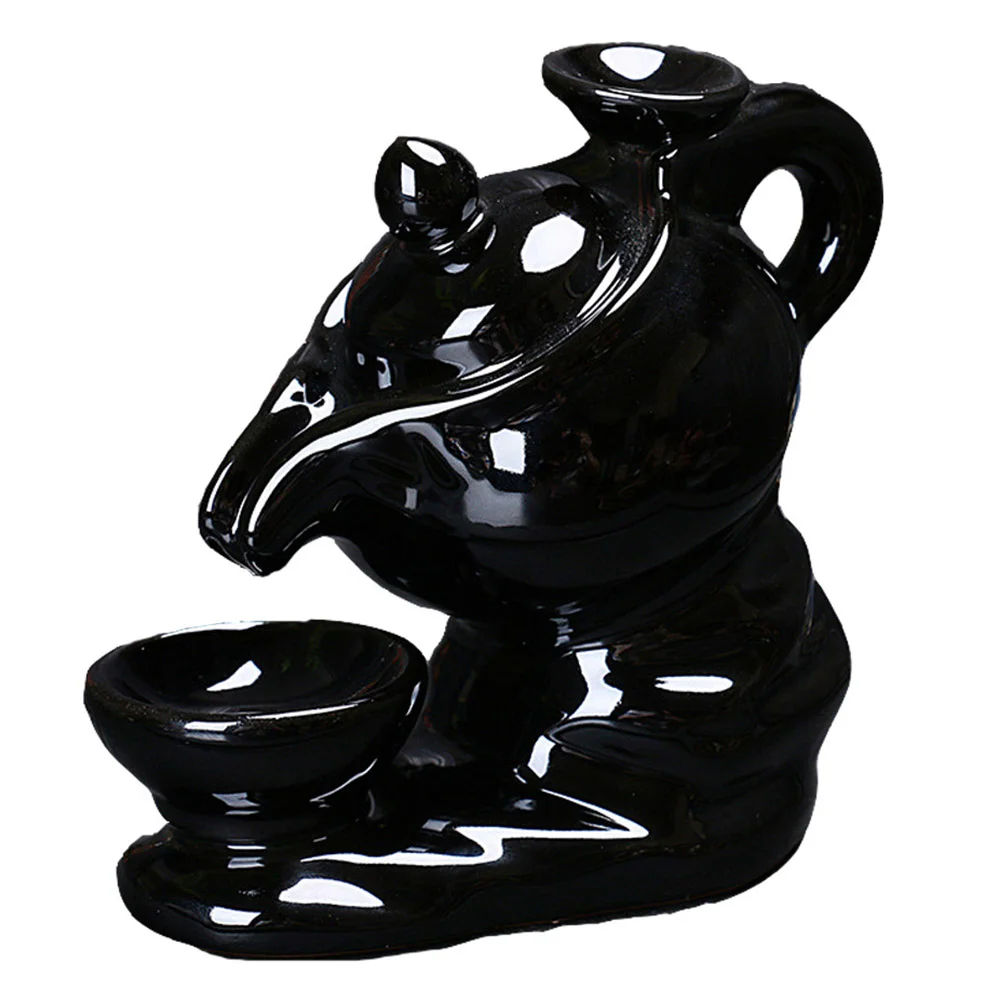 

1 шт. креативная керамическая ароматическая плита, ручная работа, заварочный чайник из сандалового дерева, курильница, Декор