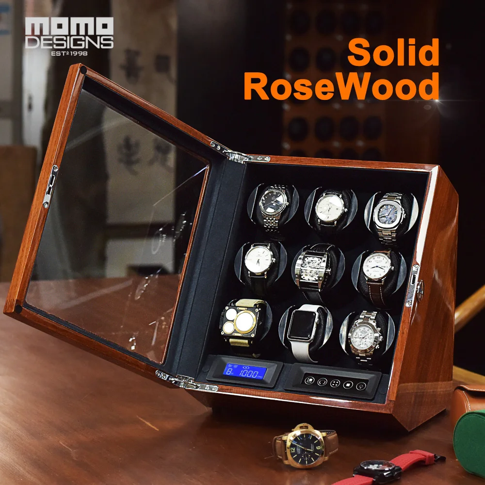 Роскошный Твердый телефон с 9 часами дисплей механическая вращающаяся коробка