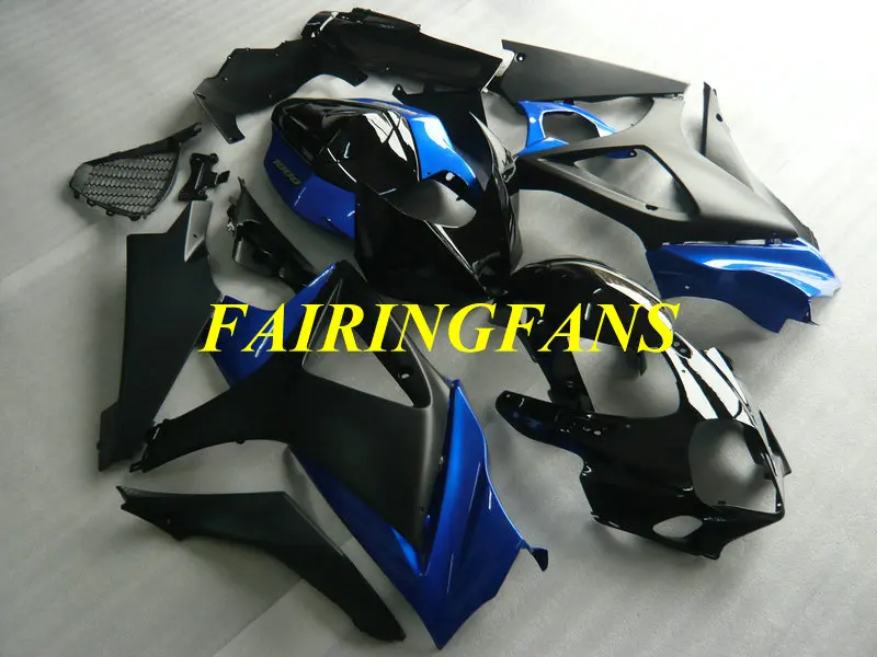 Мотоцикл обтекатель КУЗОВ для GSXR1000 07 08 GSX R GSXR 1000 K7 2007 2008 ABS черно голубые