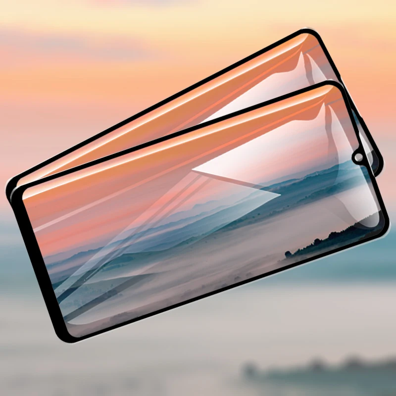 Закаленное стекло на Huawei P40 Lite E P30 P20 Защитная пленка для экрана с полным клеем P 30 40