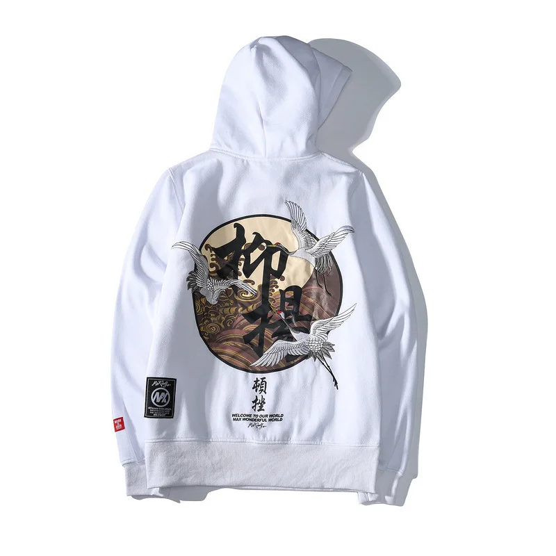 Китайский стиль хип-хоп оригинальная печать пара уличная толстовка мужская