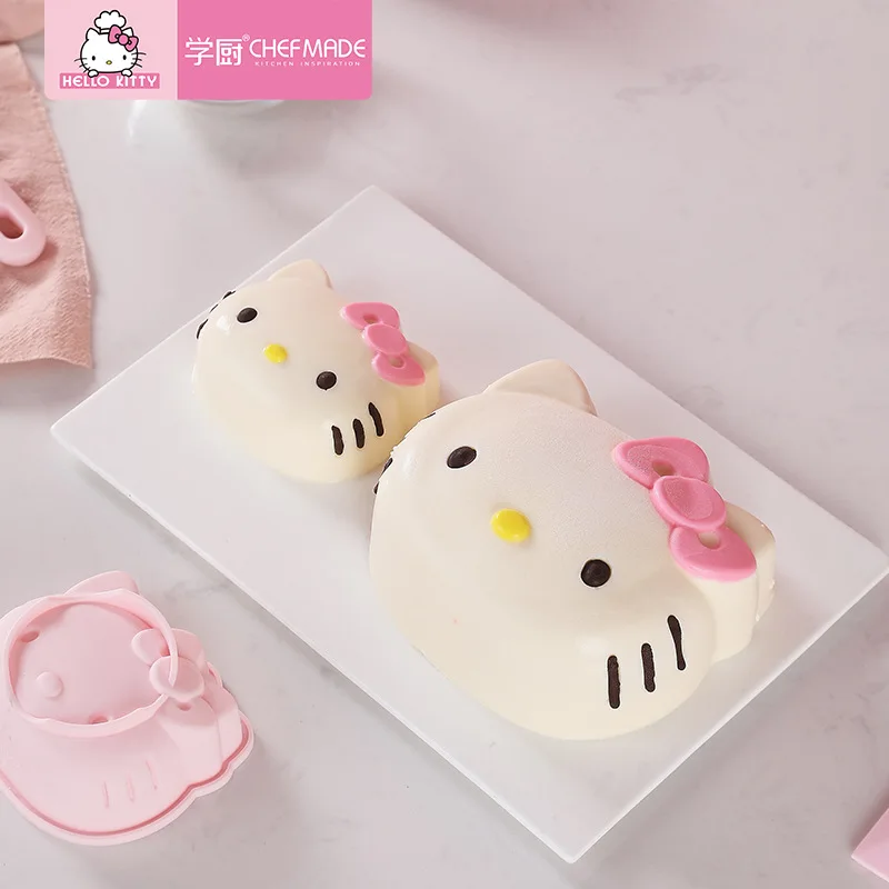 CHEFMADE hello kitty Кухня 4 дюймов/6 дюймов торт силиконовые формы блистер пудинг ураган мусс на пару выпечки помадные формы