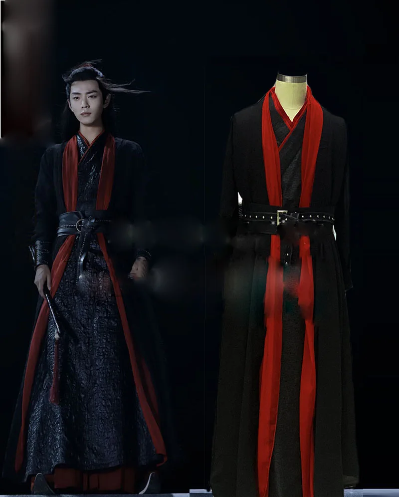 6 видов конструкций Wei Wuxian XiaoZhan мужской костюм ханьфу меч представления для ТВ