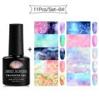 Наклейки для ногтей, 7 мл, клейкий клей, звездное небо, прозрачный УФ-Гель-лак для ногтей