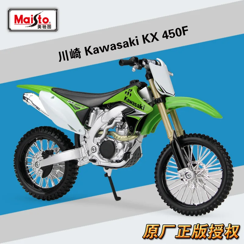

Модель мотоцикла Maisto 1:12 Kawasaki KX 450F из сплава под давлением