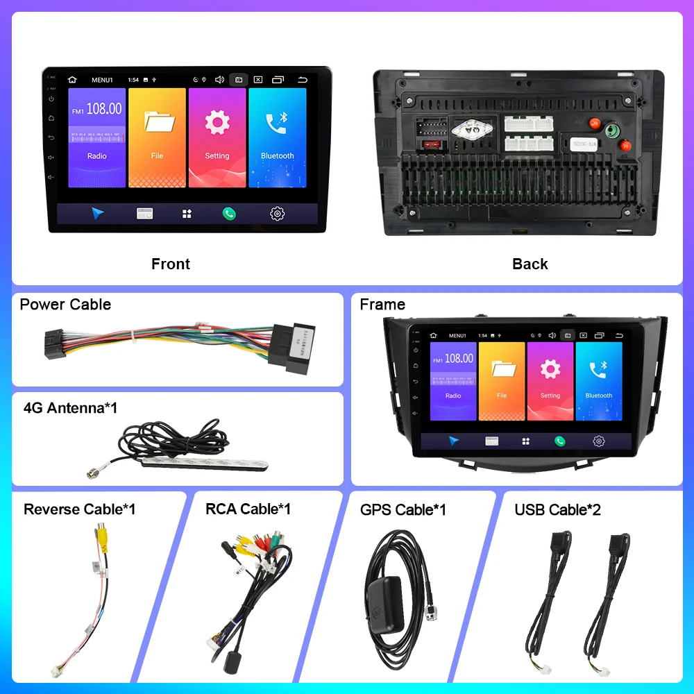 

OKNAVI 9" Car Multimedia Player Autoradio 2 din Stereo IPS Screen Video Auto Radio 4G Wifi Android 9.0 for Lifan X60 2011-2016