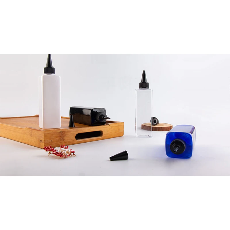 250 мл 25 шт квадратный пластиковый контейнер для косметики с винтовой крышкой