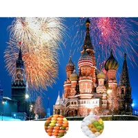 yikee 5d diamond painting kit full drill castle fireworks round square diy diamond embroidery wall hanging h3039