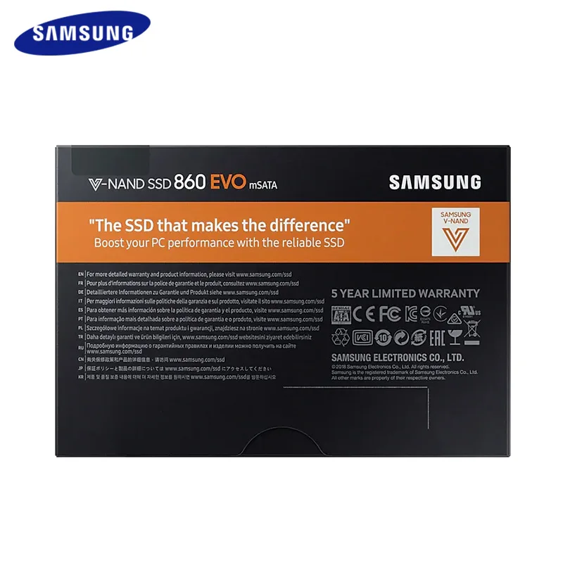 SAMSUNG SSD 860 EVO mSATA 250 ГБ 500 1 ТБ Внутренний твердотельный диск 2 5 дюйма Жесткий жесткий