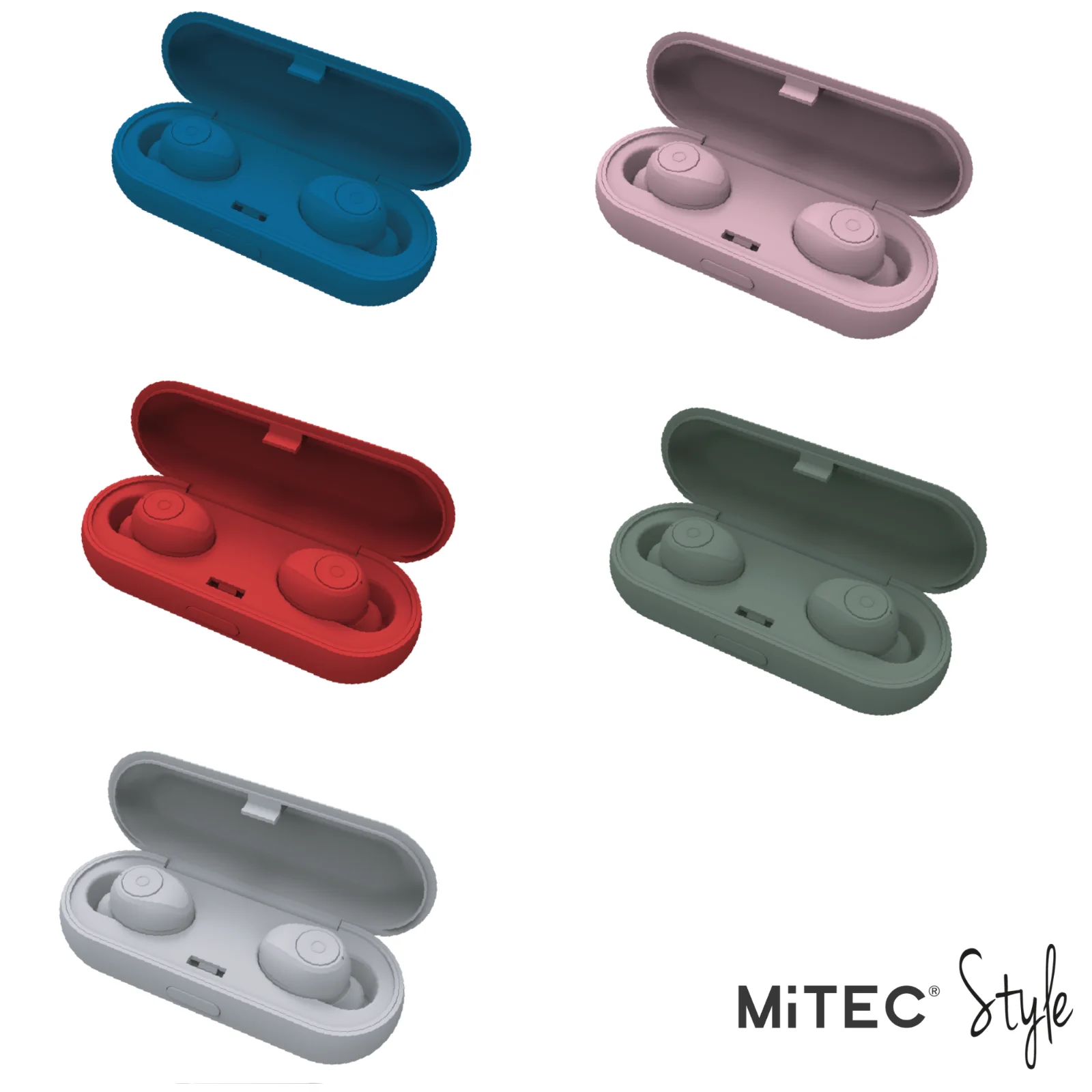 MiTEC Style True Wireless Bluetooth Earphones with Charging Case - Universal enlarge