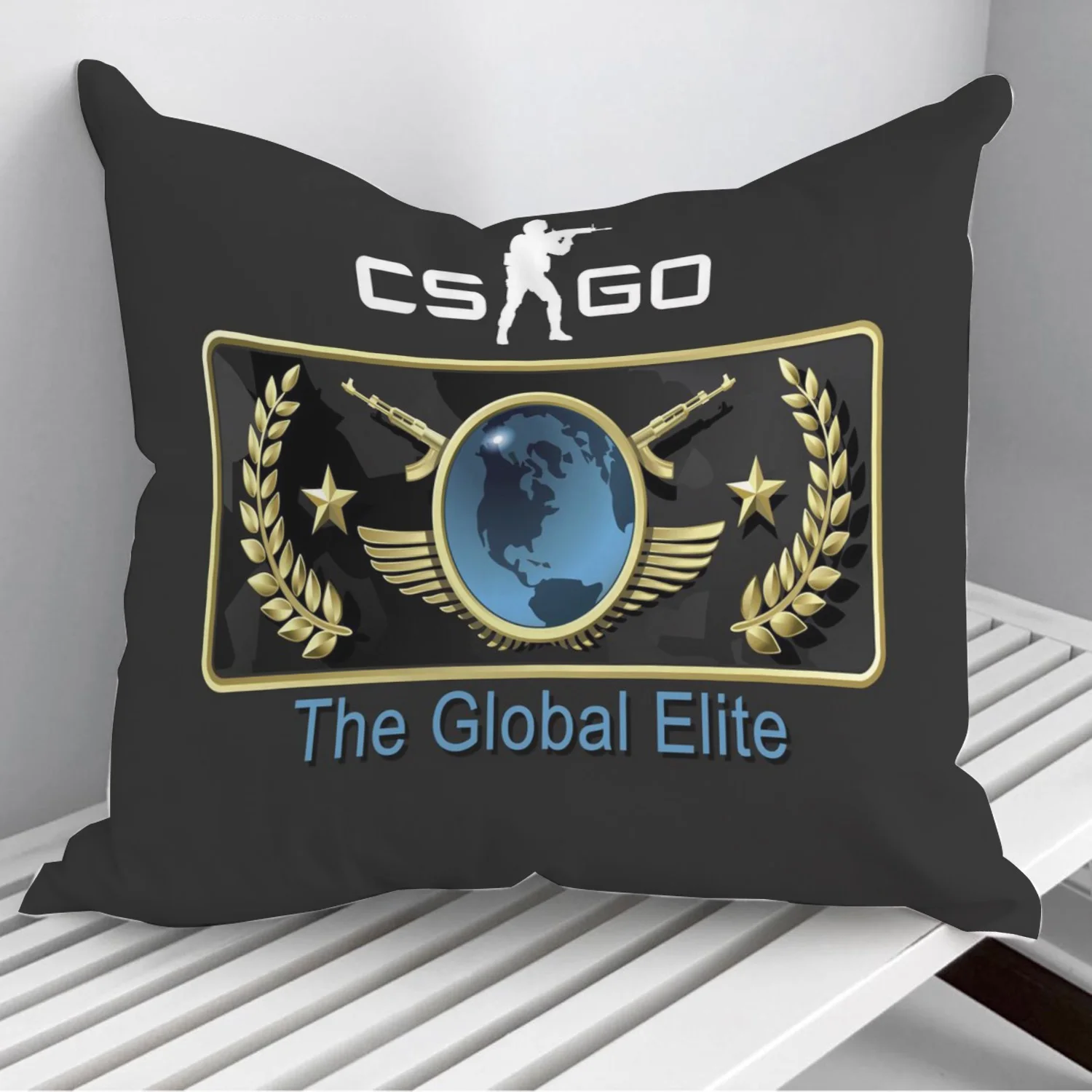 

Чехол для подушки CSGO Global Elite, чехол для кровати, наволочка для домашнего декора, автомобильная наволочка 45*45 см