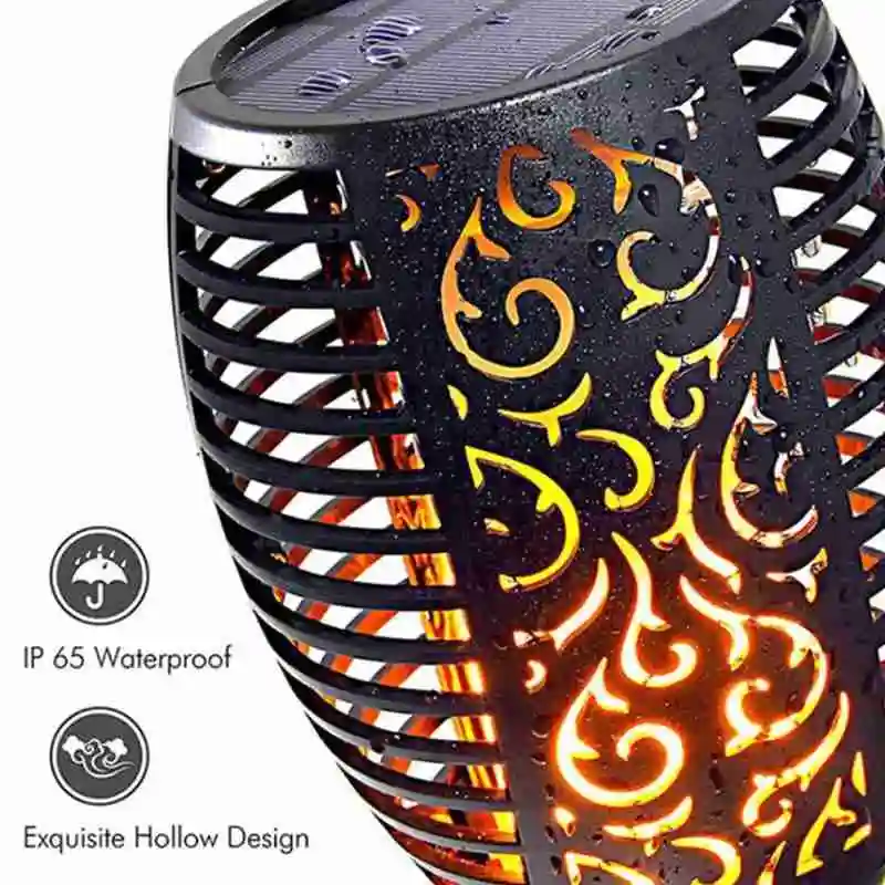 

Flame Flickering 96LED Solar Wall Lamp Outdoor Waterproof Home Torch Fence Decoration Light Garden Lamp Corridor C0S3
