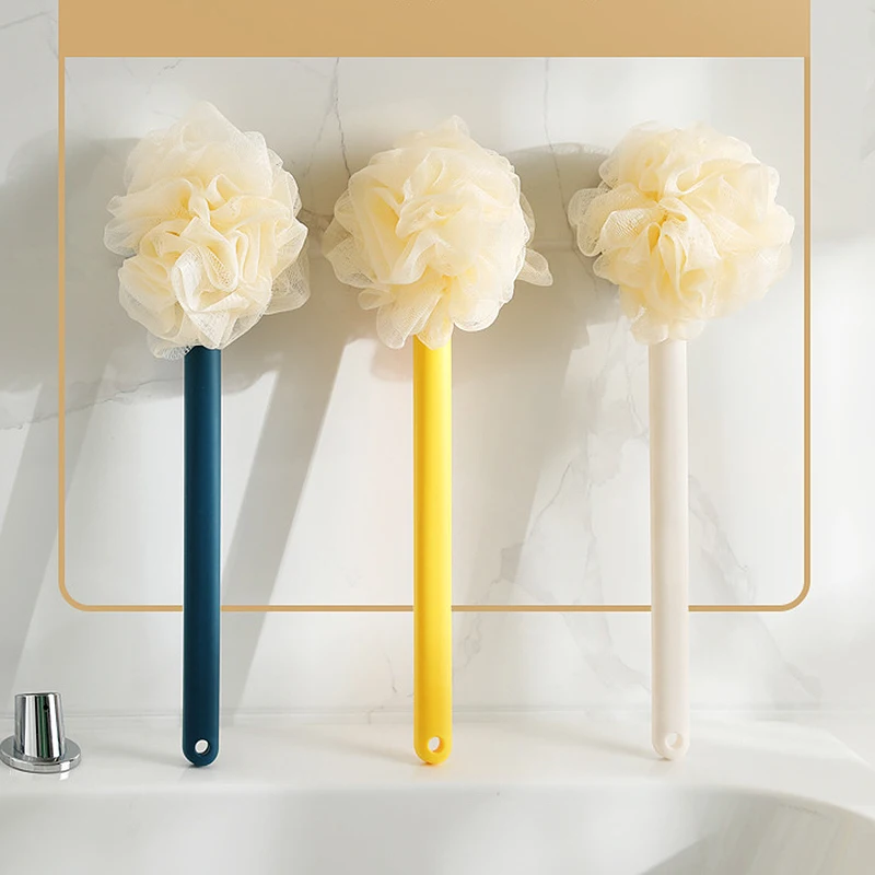 

5Color Long Handle Bath Brush Woman Man Back Body Scrubber Brush Sponge Bath Shower Brush Bathroom Accessories