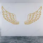 Настенные виниловые наклейки с крыльями ангела, домашний декор, украшение для гостиной, спальни, наклейки с птицами, Бог, Съемные Фрески для комнаты 4301