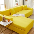 Однотонный эластичный чехол для дивана L-образный секционный угловой шезлонг для дивана растягивающийся чехол для дивана Чехлы для гостиной