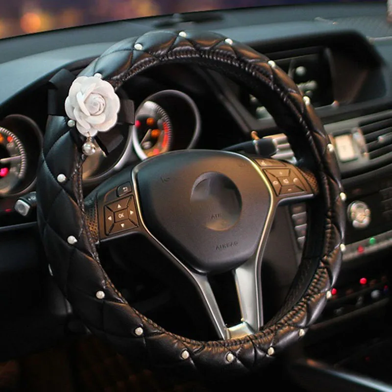 Модный чехол для автомобильного колеса BMW AUDI на руль Женская защитная подушка