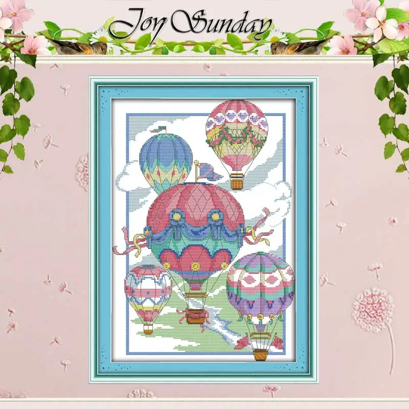 Иллюзия надувных шаров 11CT 14CT Набор для вышивки крестиком Китайская вышивка | Дом