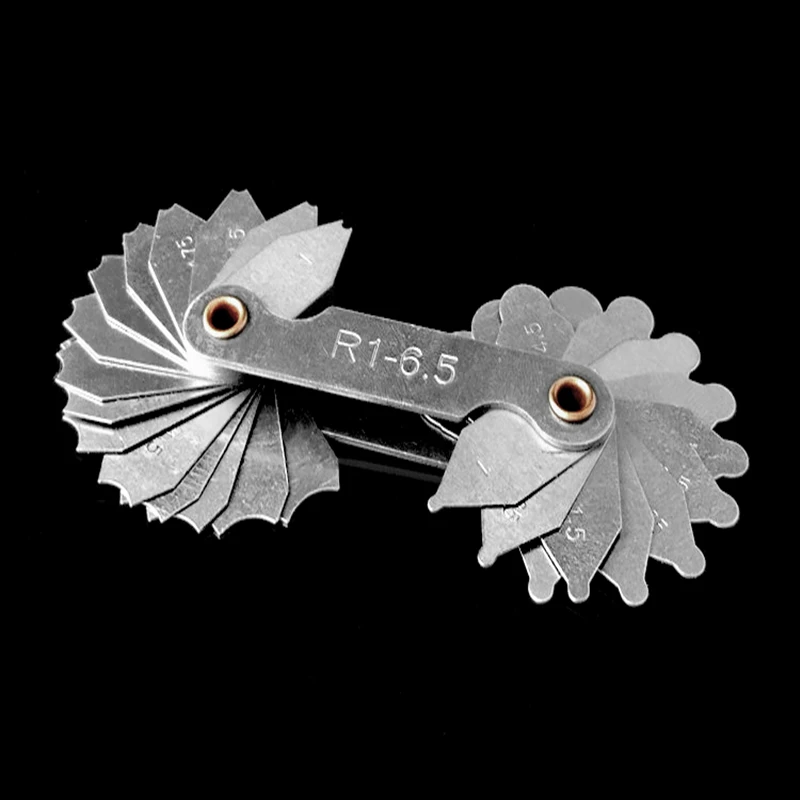 R1-R6.5/R7-R14.5/R15-R25 Radius Gauge Sample R with 1-25 Blades Range for Industrial Measurement | Инструменты
