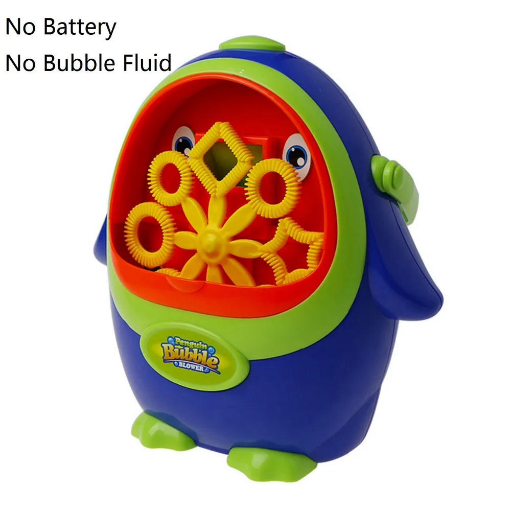 Полностью автоматический Электрический мыльный пузырьковый аппарат мультяшный