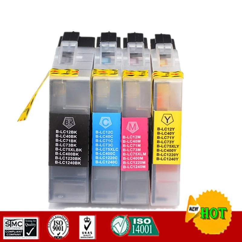 Совместимый картридж для LC12 LC40 LC71 LC73 LC75 LC400 LC1220 LC1240 костюм J6910CDW/J6710CDW/J5910CDW/J825N и т.