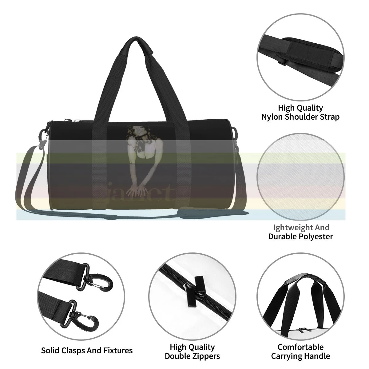 

universal travel sports fitness shoulder bag. Nylon portable outdoor sports bag. Dry and wet separation bag