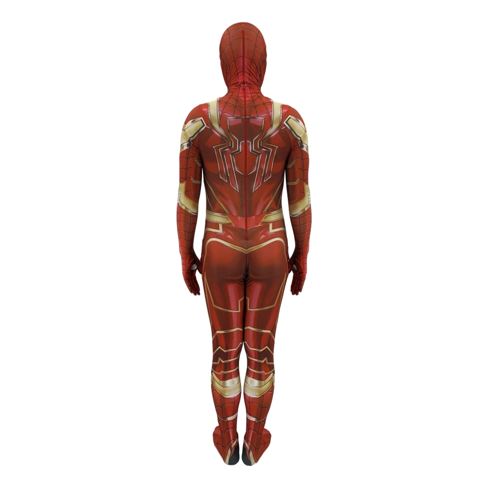

Spider Homecoming Cosplay Costume Zentai Iron Spider Superhero Bodysuit Suit Jumpsuits Costume Halloween Costume for Kids