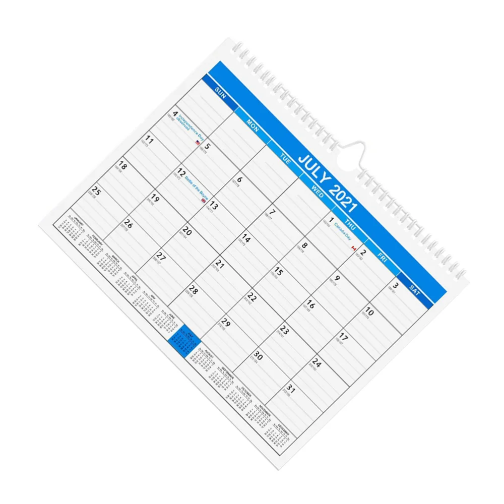 

1Pc 2022 Holiday Wall Calendar Practical Note-taking Hanging Calendar (White)