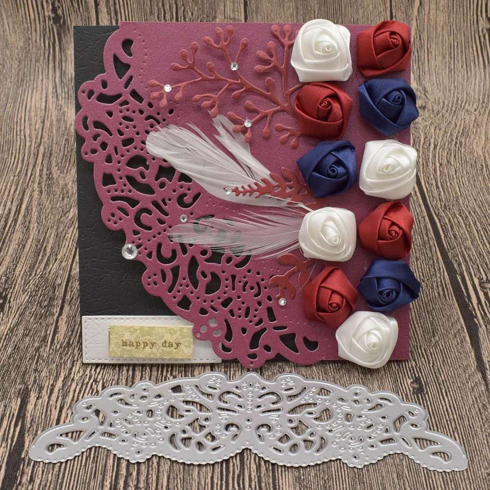 Кружевная оправа с краями металлические Вырубные штампы для скрапбукинга