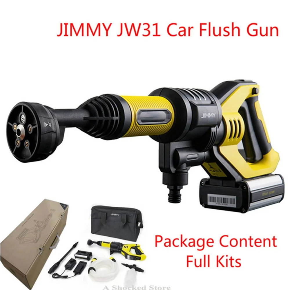 JIMMY JW31 пистолет для мытья автомобиля JW31 беспроводной очиститель воды садовая мойка 5 режимов Регулируемый шланг 6 м