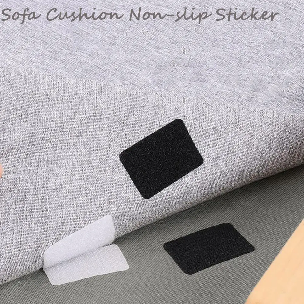 5Pairs Anti Curling Non-slip Magic Sticker Self Adhesive Tape Rug Gripper Hook&ampLoop Fastener Sofa Carpet Sheets Secure in Place | Дом и сад