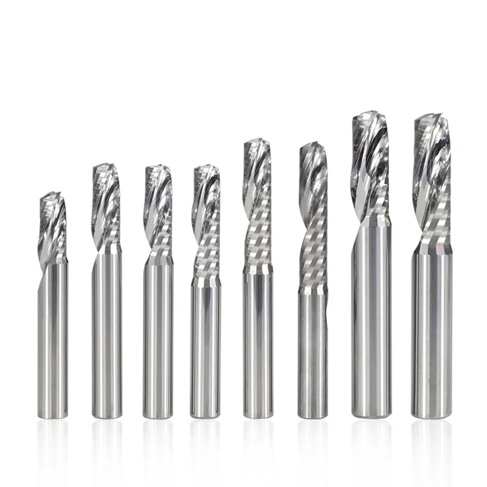 Концевая фреза с одной канавкой и хвостовиком 4/6 мм ЧПУ для резки алюминия