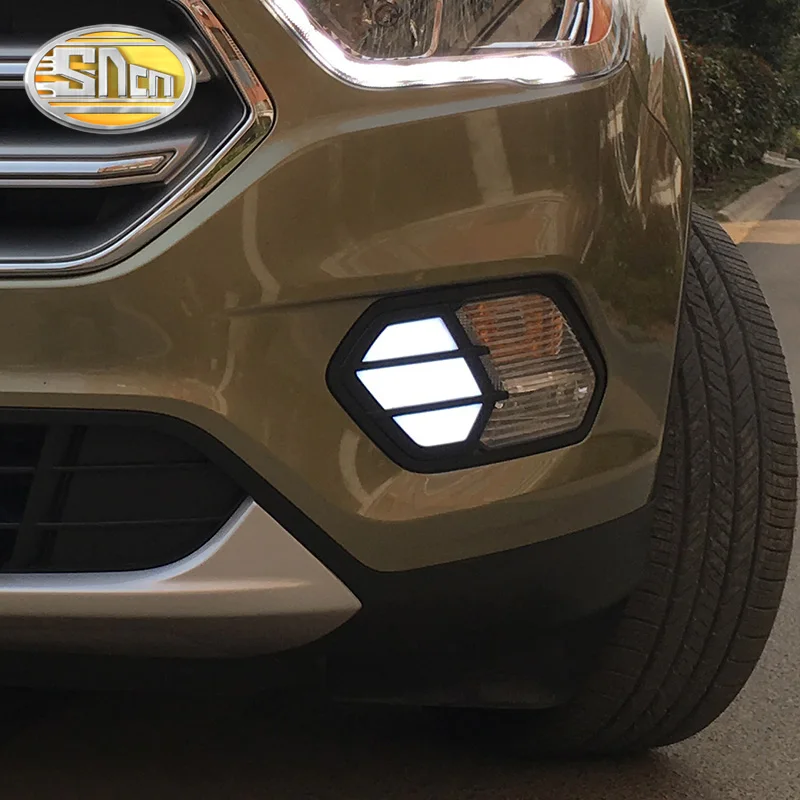 SNCN 2 шт. светодиодный дневные ходовые огни светильник для Ford Escape Kuga 2016 2017 2018 2019